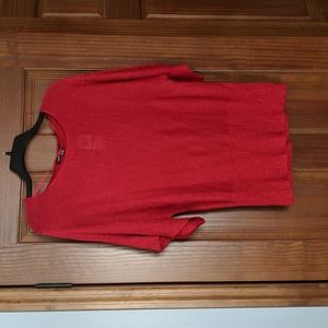 Metallic batwing sweater NWT